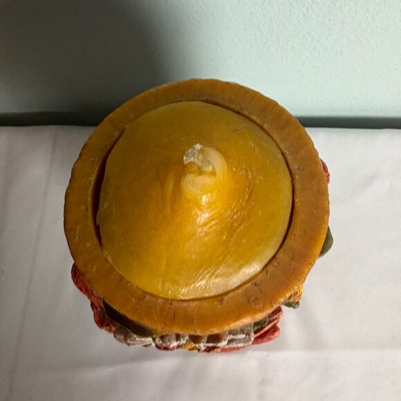 Vintage Gunter Kerzen Hand Carved Eternal Candle 12" x 5.5" x 5.5" Refillable - Picture 5 of 7